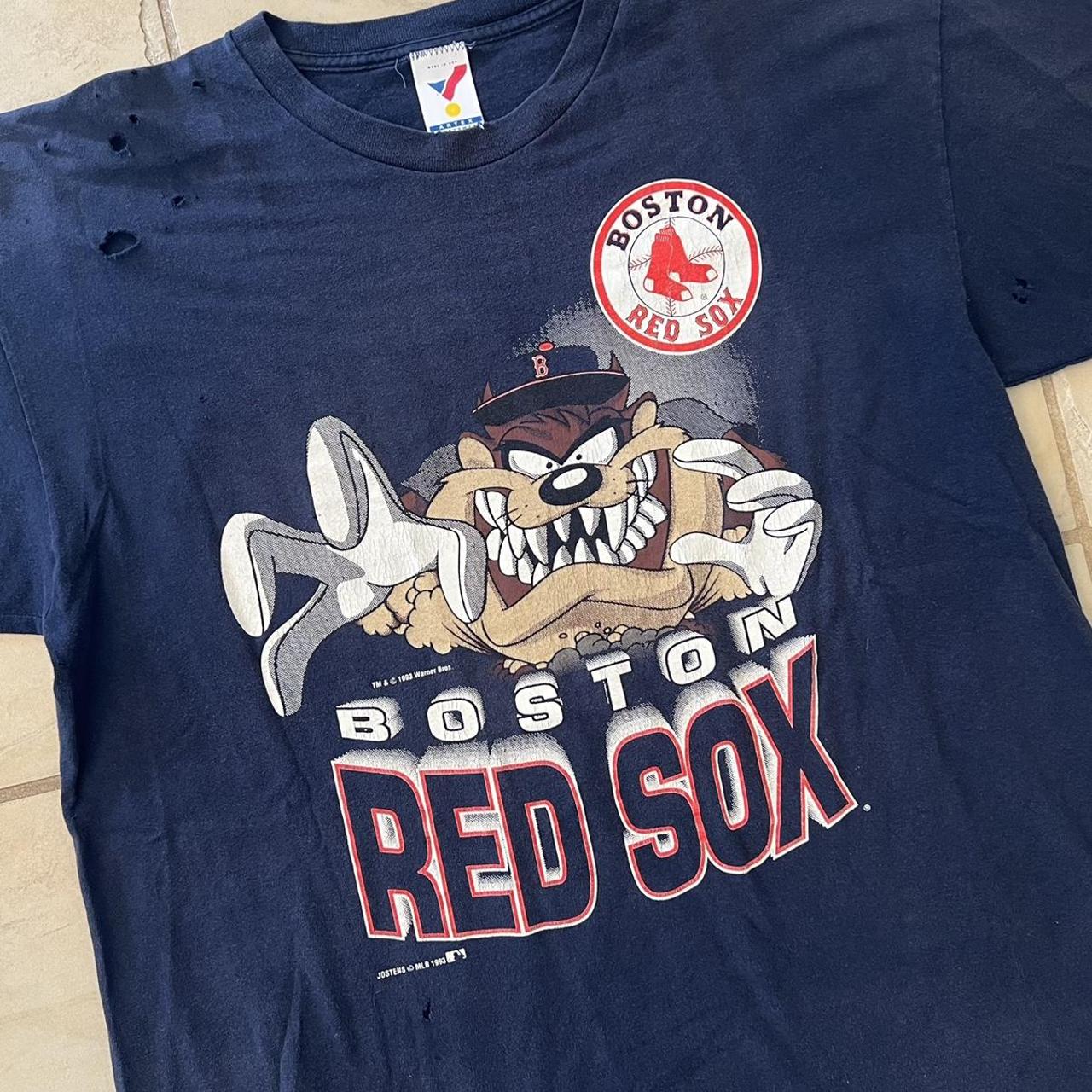 Vintage Looney Tunes MLB Boston Red Sox Baseball - Depop