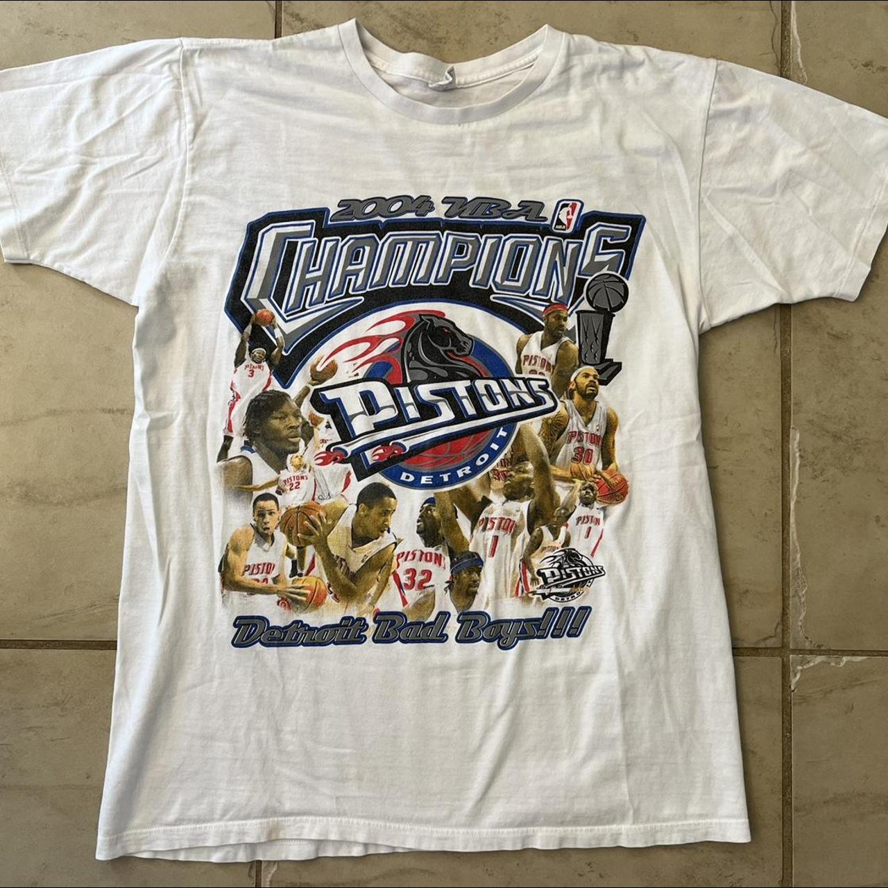 2004 Detroit Pistons NBA Champions Shirt - Depop