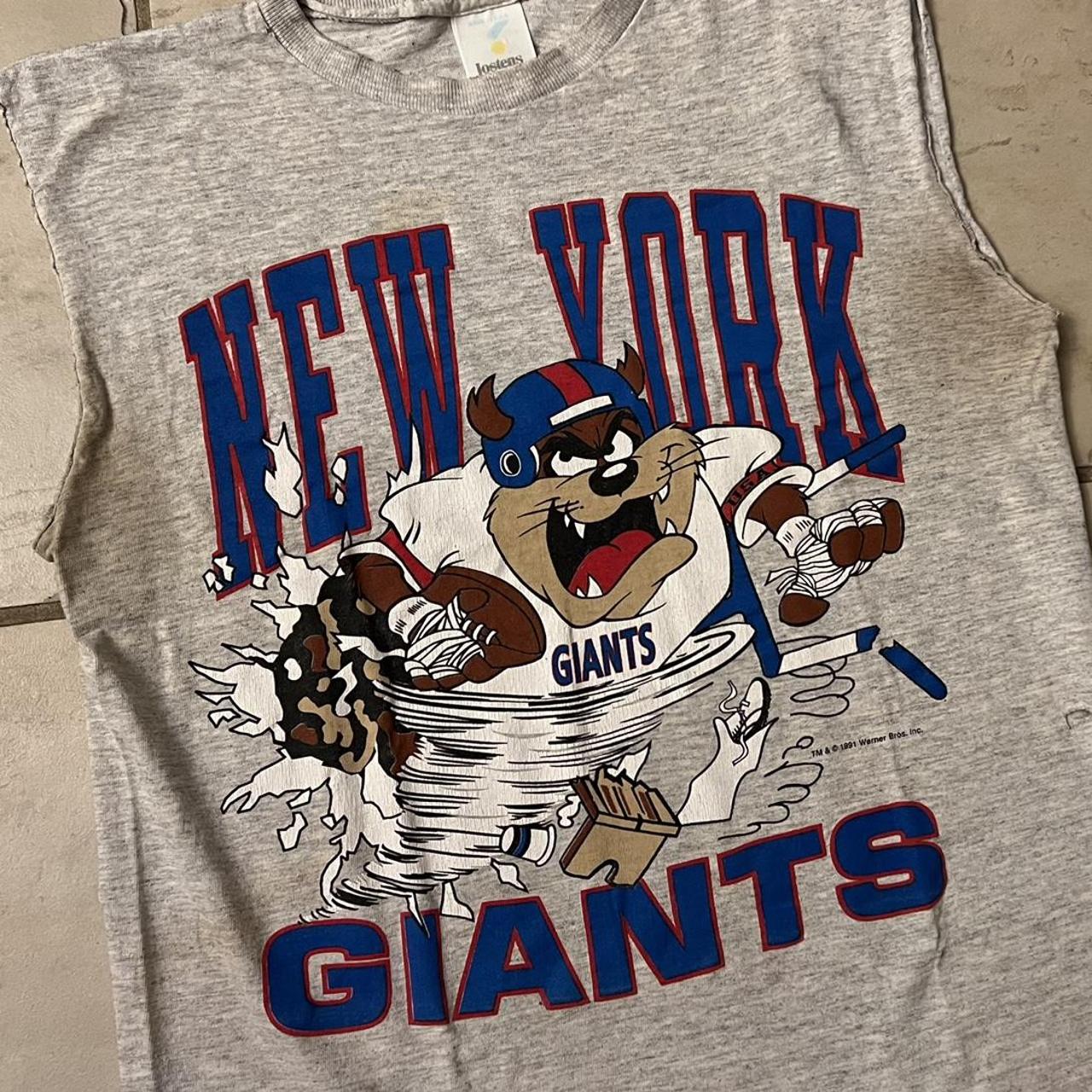 Vintage Nfl Giants Looney Tunes Taz New York Giants T-shirt Hoodie