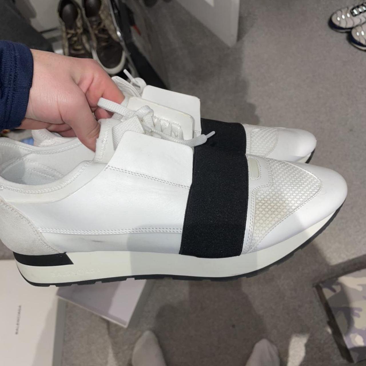 Balenciaga race sale runners mens white