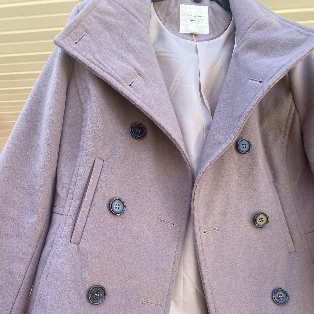 light purple peacoat