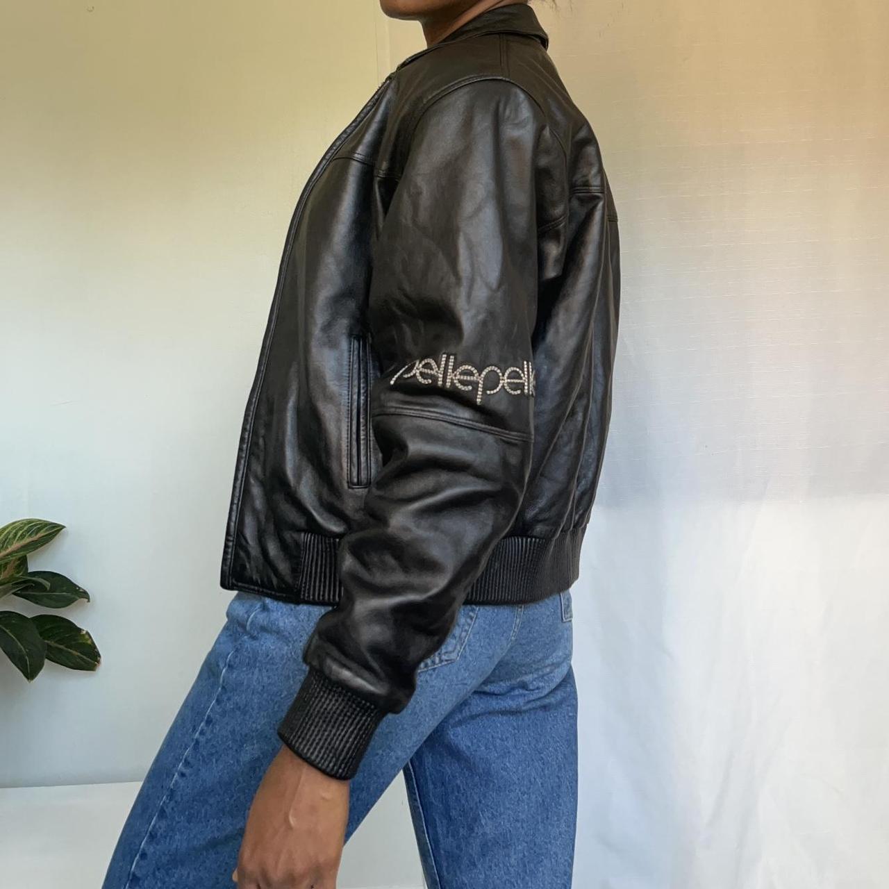 Product Image 3 - Vintage pellepelle black leather jacket
Size: