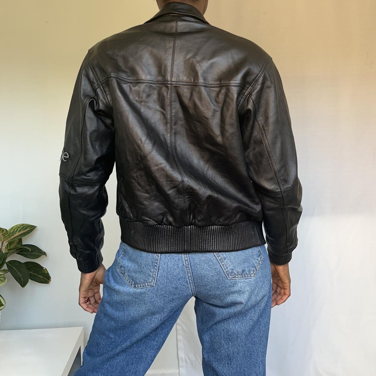 Product Image 4 - Vintage pellepelle black leather jacket
Size: