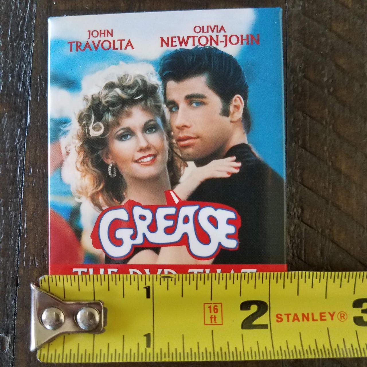 Grease DVD Release Promotional Pin Button 2002 JOHN... Depop