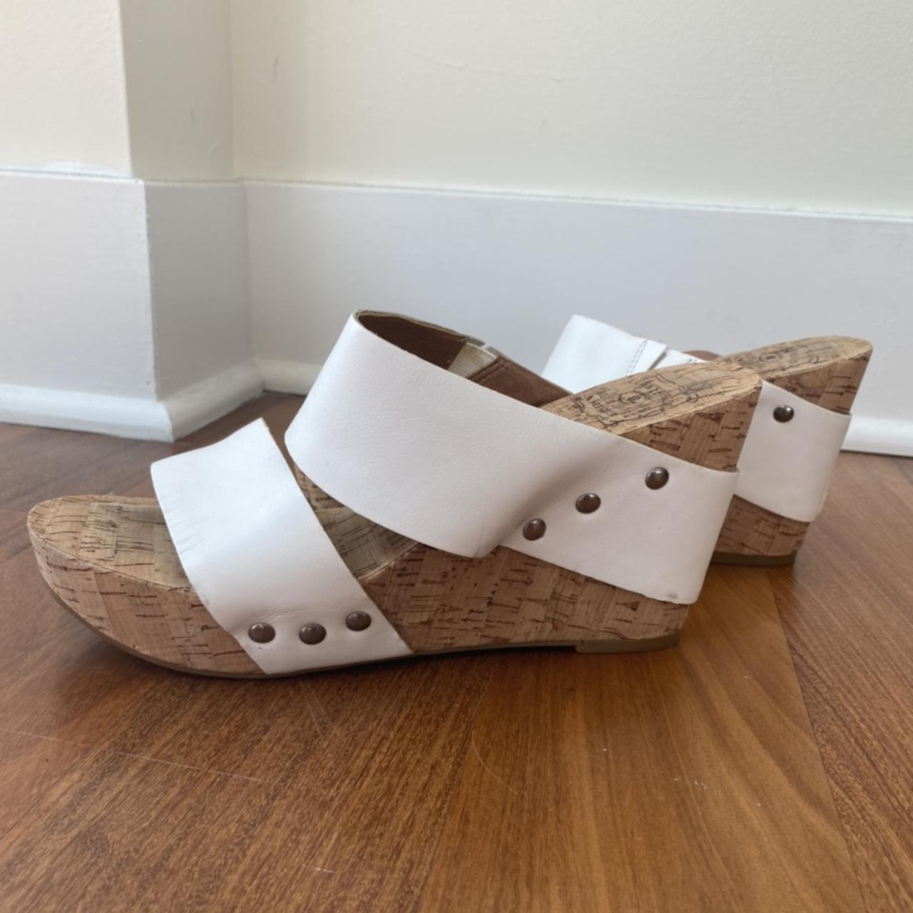 Lucky brand best sale cork wedge sandals