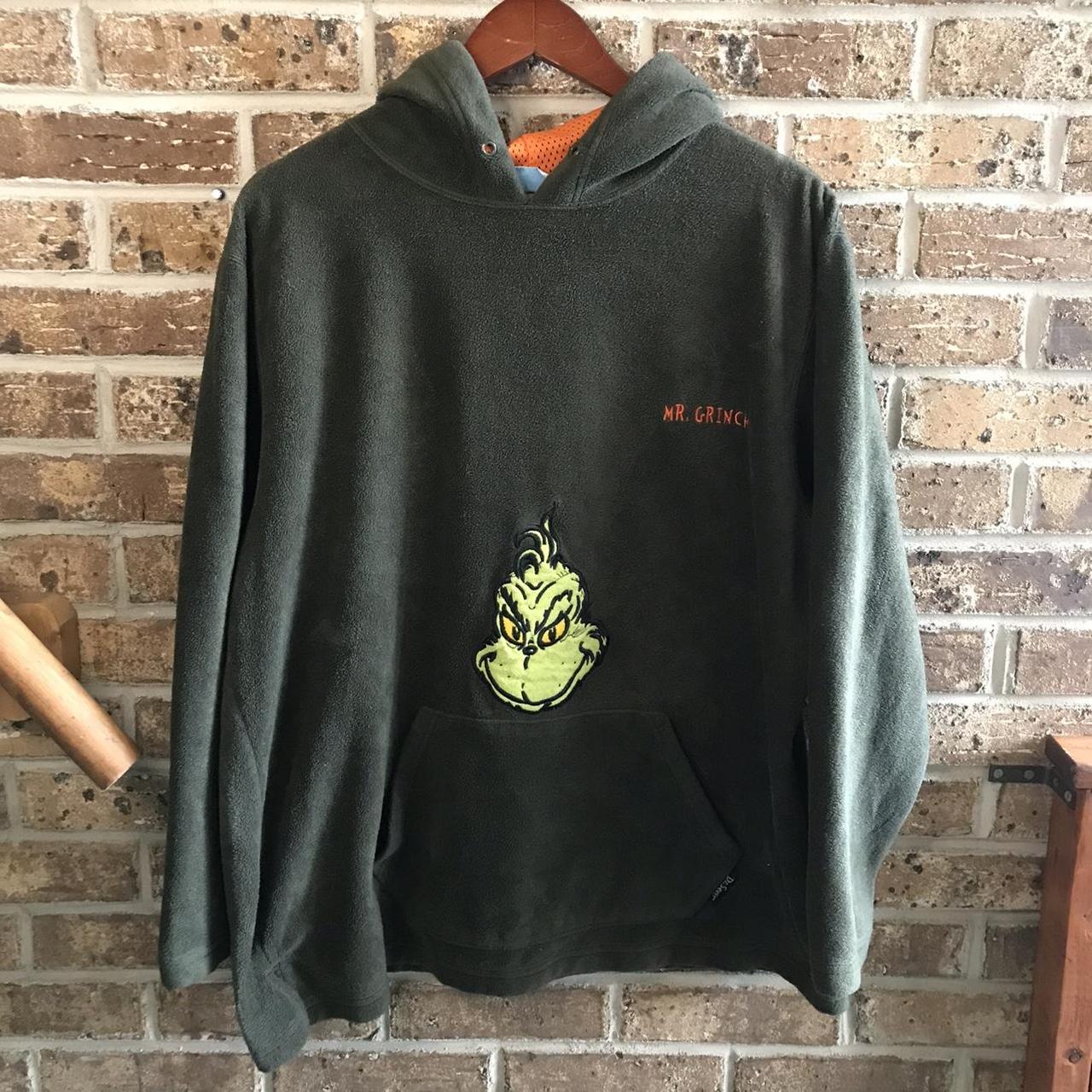 Y2K Dr.Suess The Grinch Mens Hoodie No size... - Depop