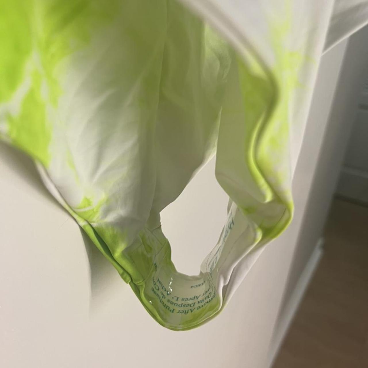 acid green wash bathing suit. Material is... Depop