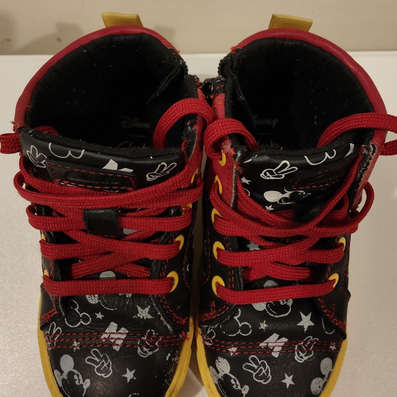 Kids Disney Clarks Mickey Mouse Boots Condition:... - Depop