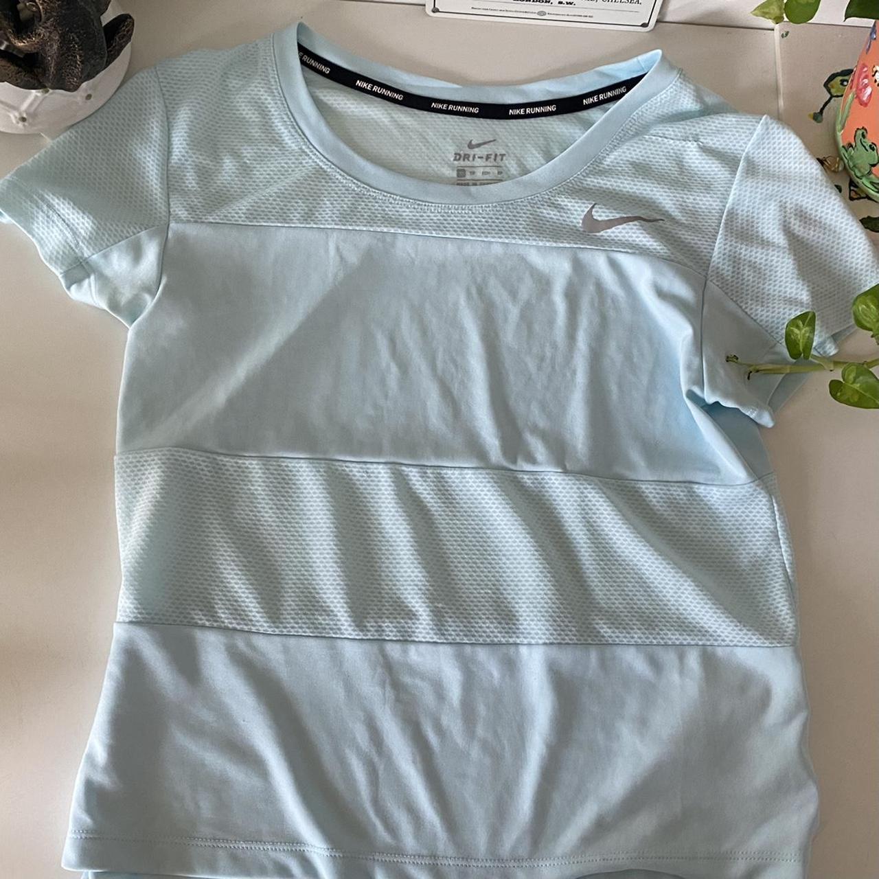 nike dri fit blue top