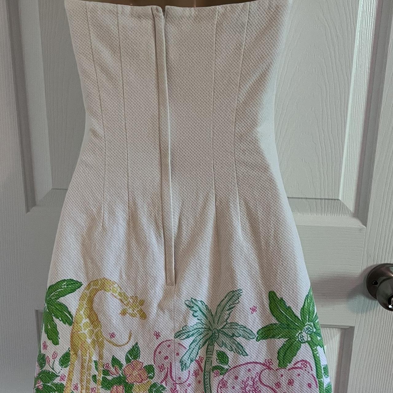 Lilly Pulitzer Women's White and Pink Dress (2)