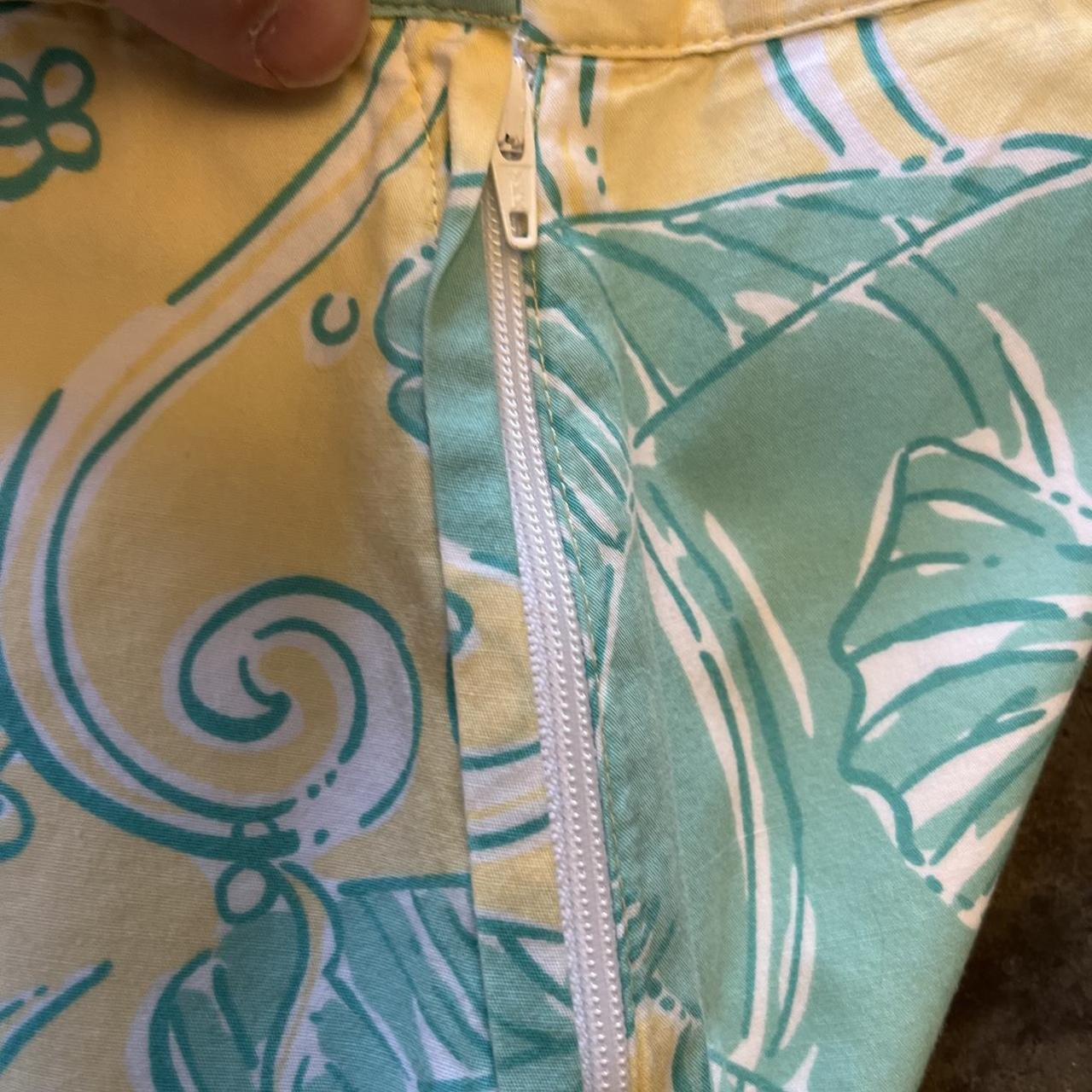 Lilly Pulitzer Women's Yellow and Blue Skirt (4)