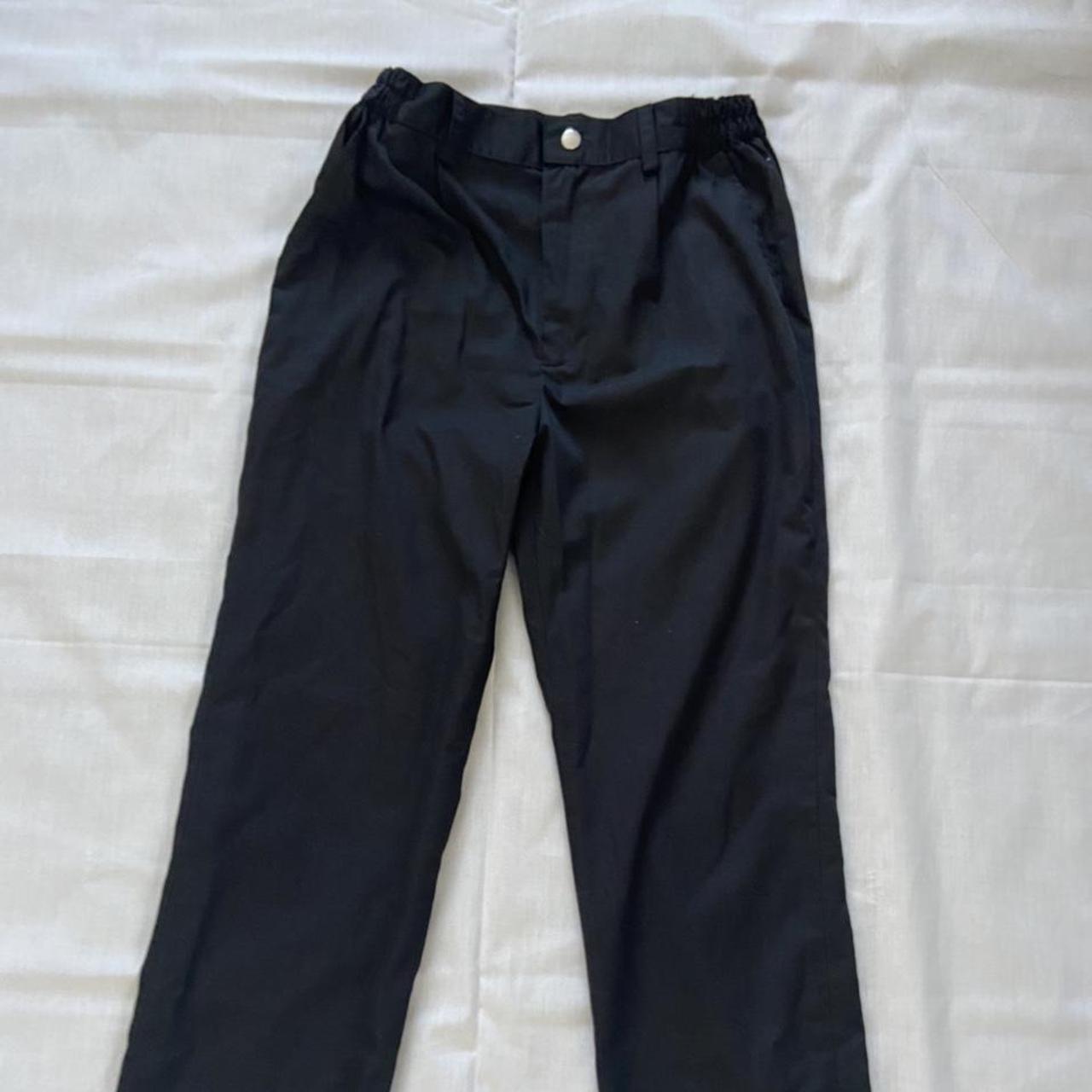 Black vintage pants. They do not have a brand or... - Depop
