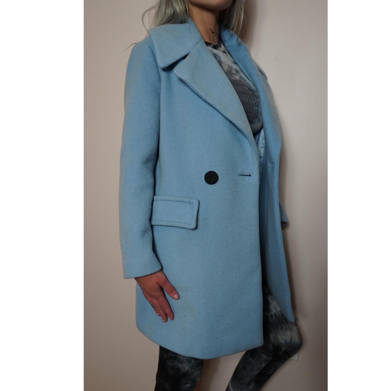 Oversized Blue Pea Coats J Jill Womens Wool Pea Coat Size Large