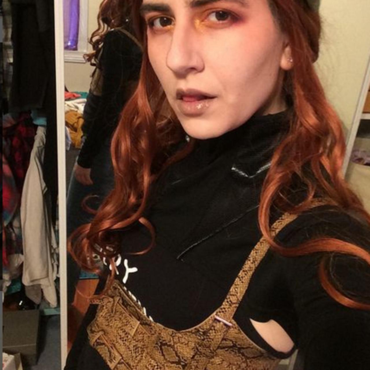 Dolls Kill Women's Brown and Tan Accessory Depop