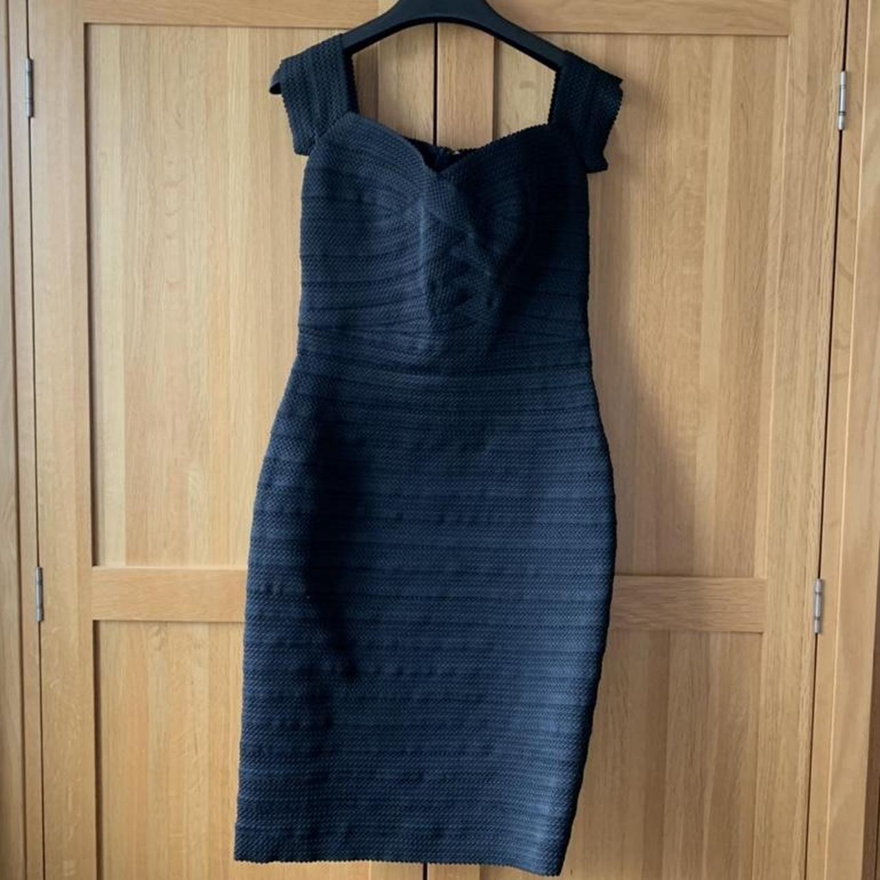 Reiss Women's Black Dress | Depop