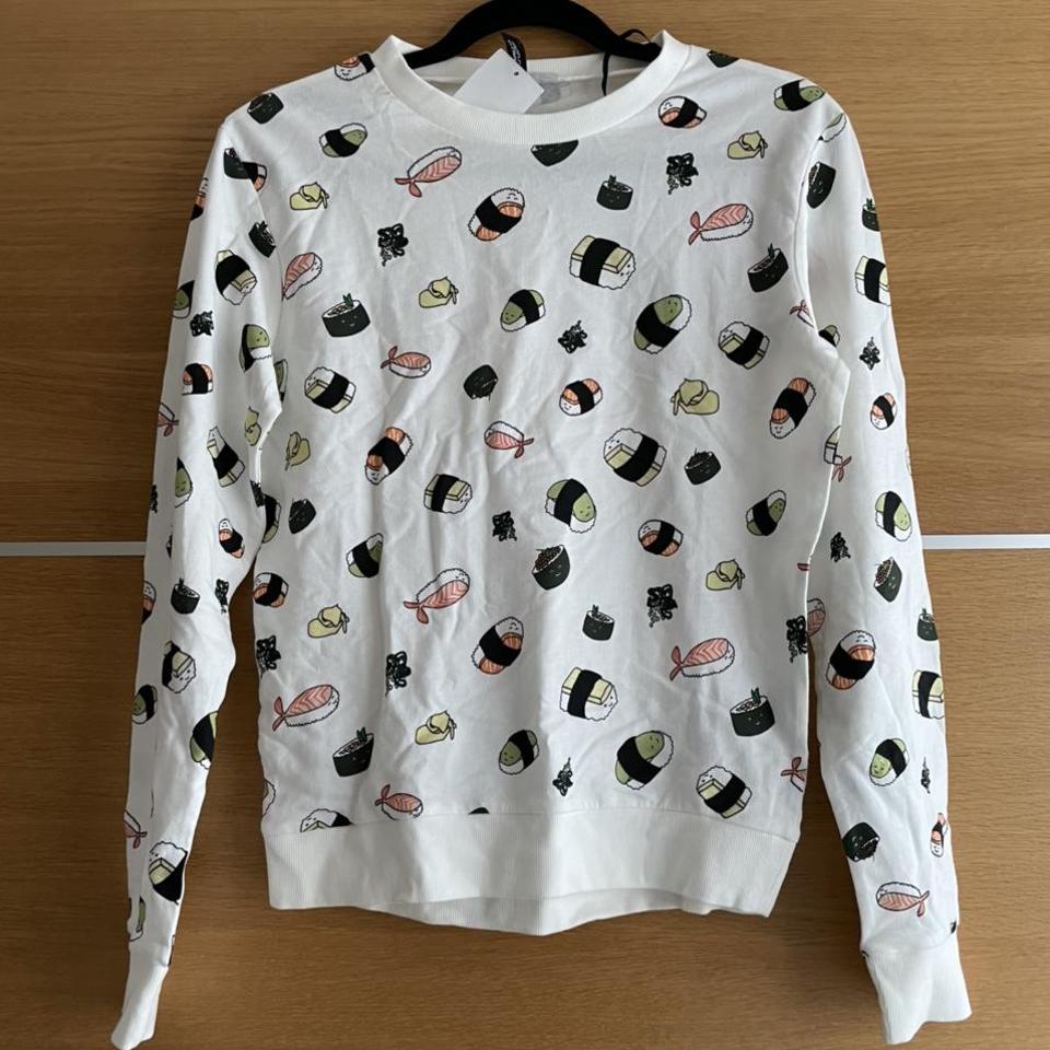 H&m sushi outlet cat sweatshirt