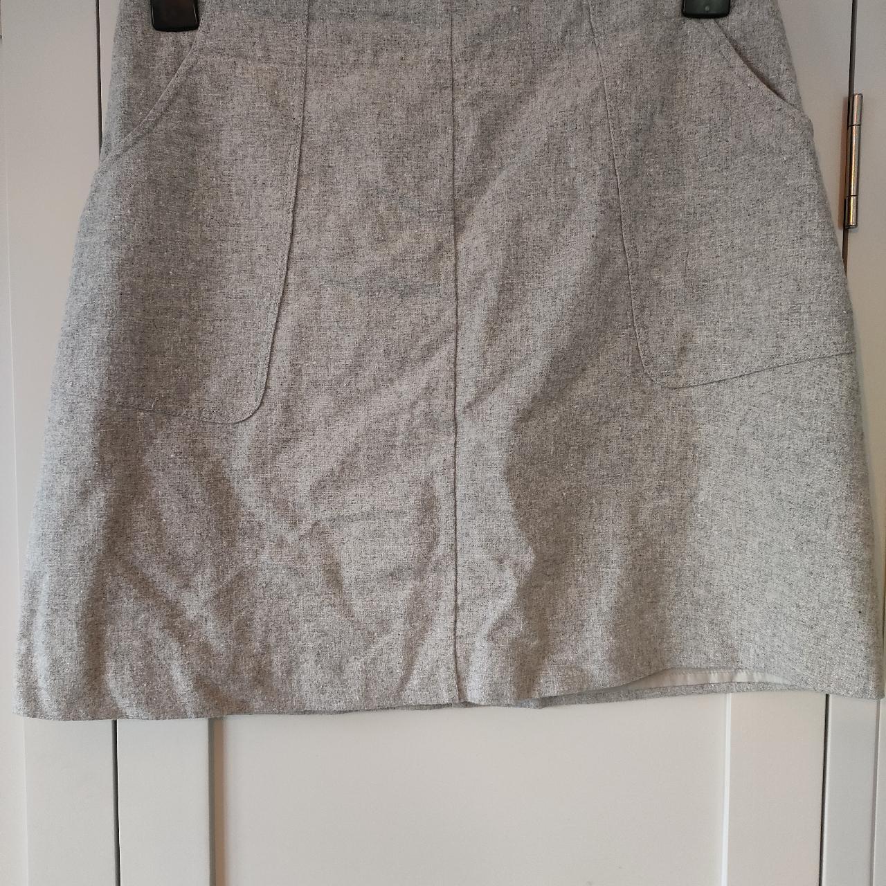 Oliver Bonas mini skirt Fully-lined, woollen mini... - Depop