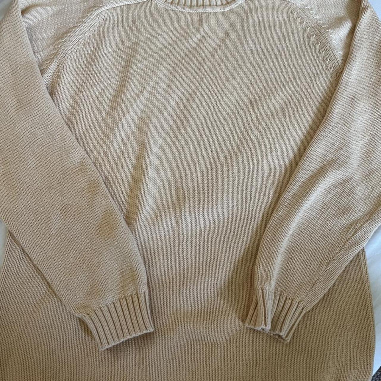 Thick St. John’s Bay cream colored sweater - Depop