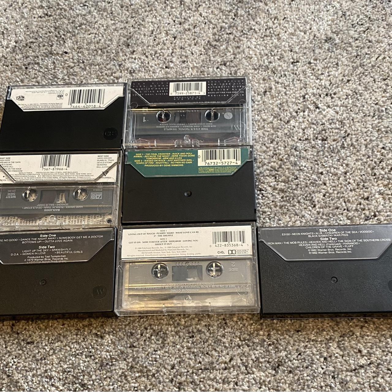 Lot of 7 cassette tapes for sale! Good condition!... Depop