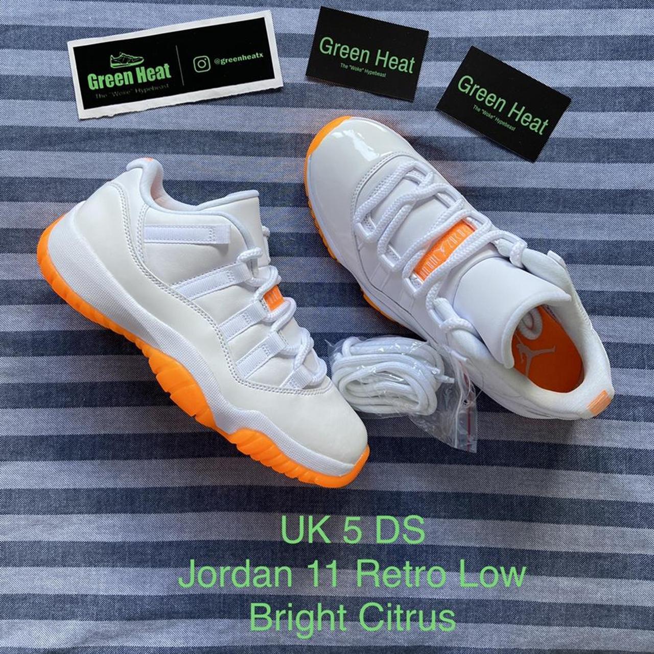 low top jordan 11 orange