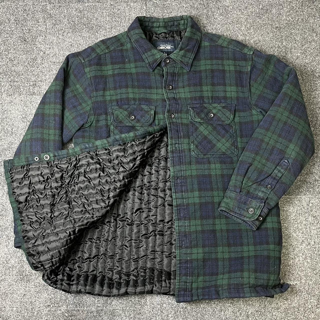 Flannel with thick quilted lining. Extremely warm... - Depop