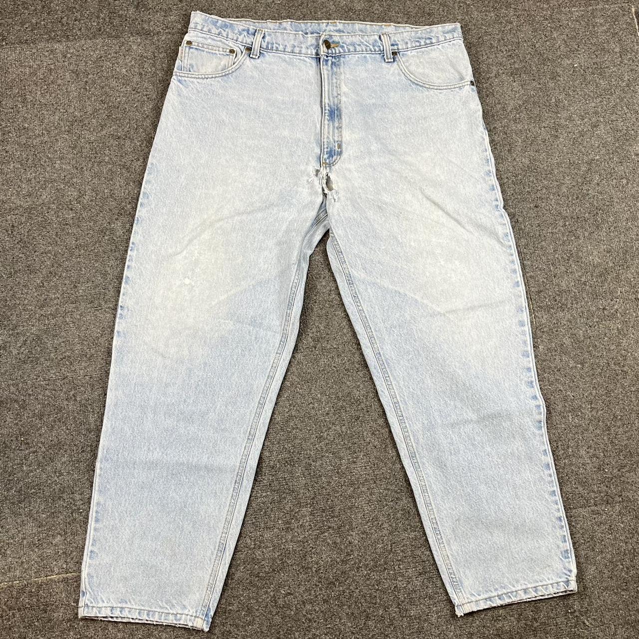 Vintage Carhartt jeans made in the 90’s. Amazing... - Depop