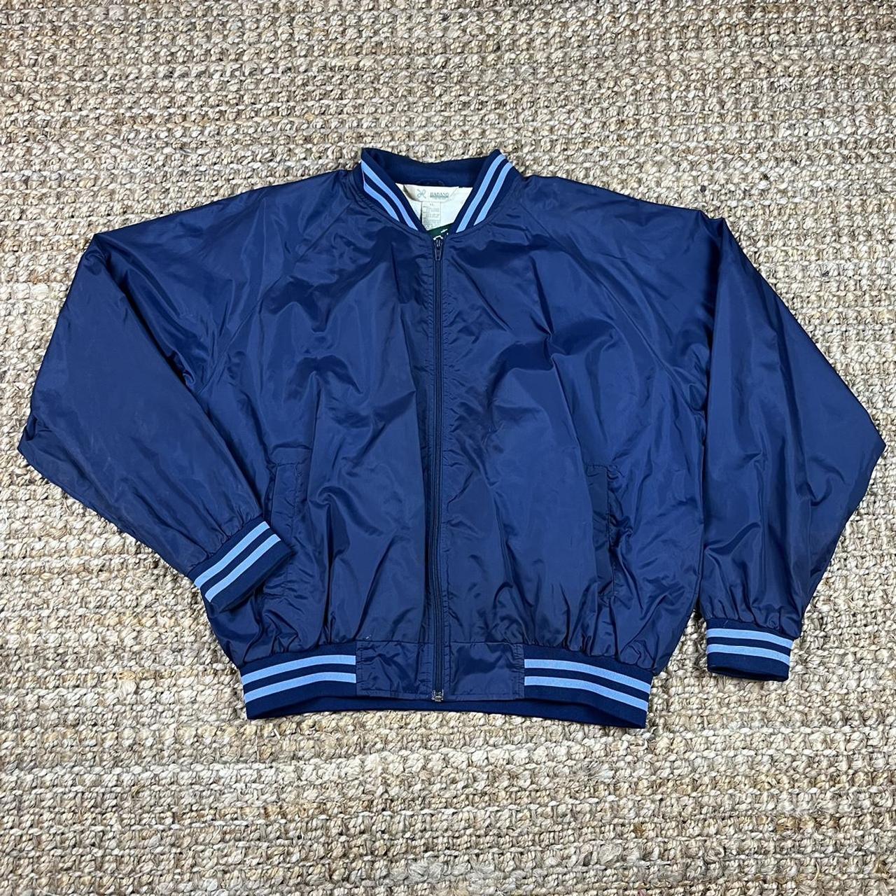 Haband Men's Navy and Blue Jacket | Depop