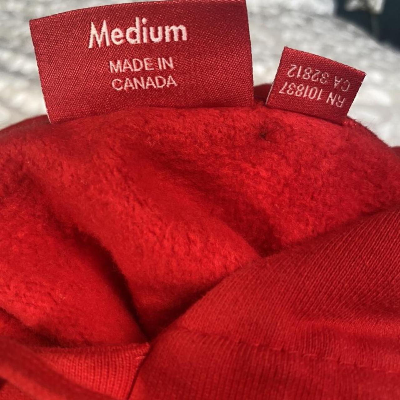 Supreme red on red box logo hoodie Fw13 Size - Depop