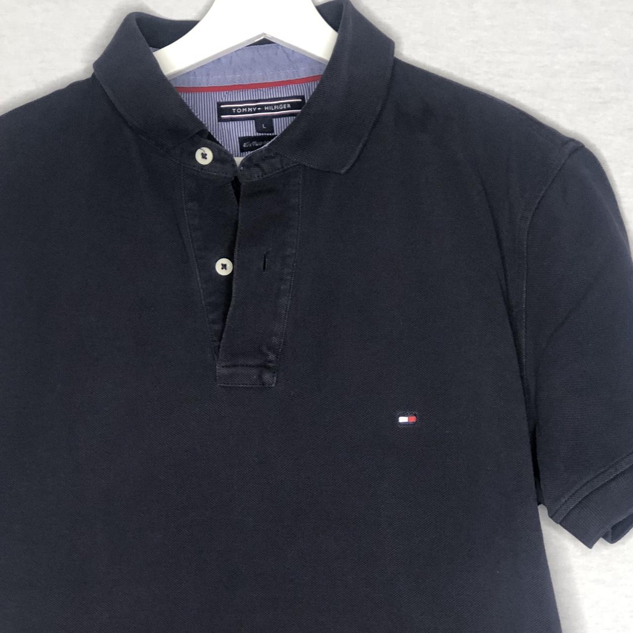 •Navy blue Tommy Hilfiger polo shirt, excellent... - Depop