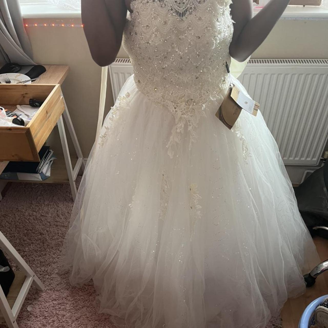 Wedding dress From lightning in the box Message me. Depop