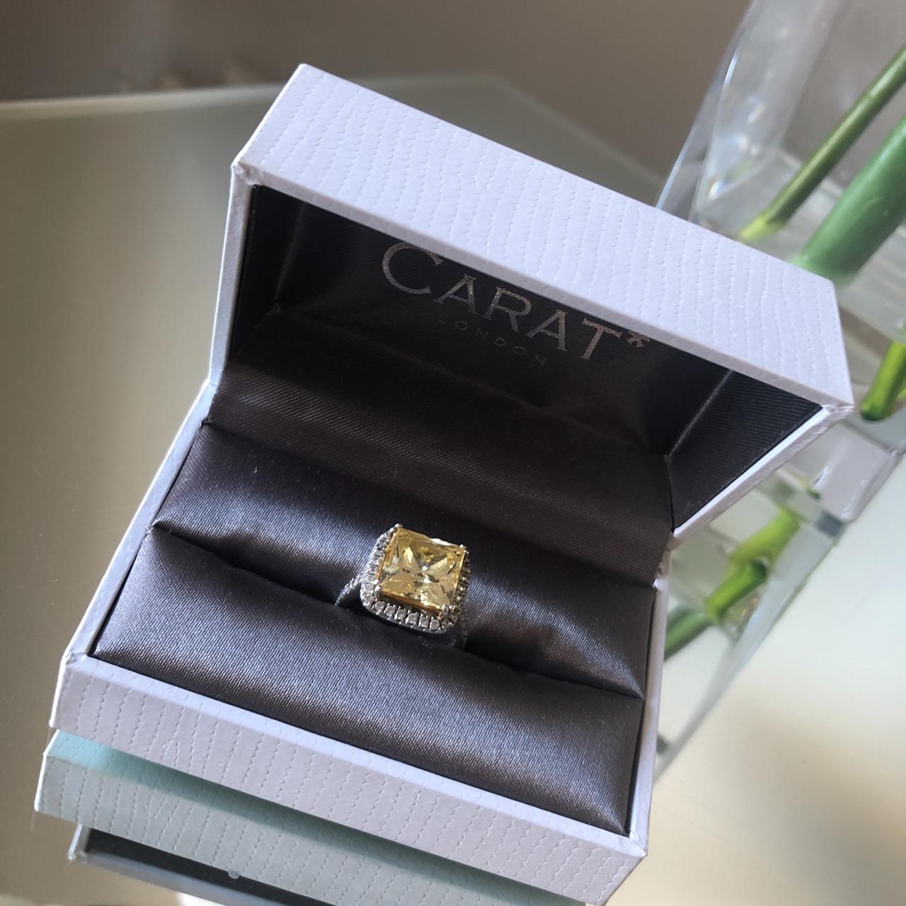 Carat London yellow canary diamond princess