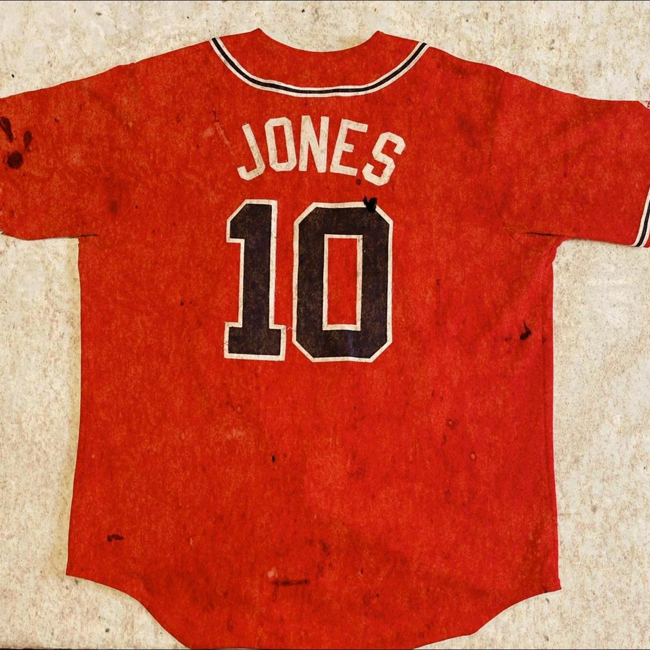 Chipper Jones Atlanta Braves Jersey Size - Men's - Depop