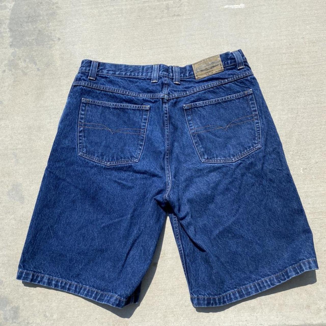 baggy fit anchor blue jorts Perfect condition Size 40 - Depop