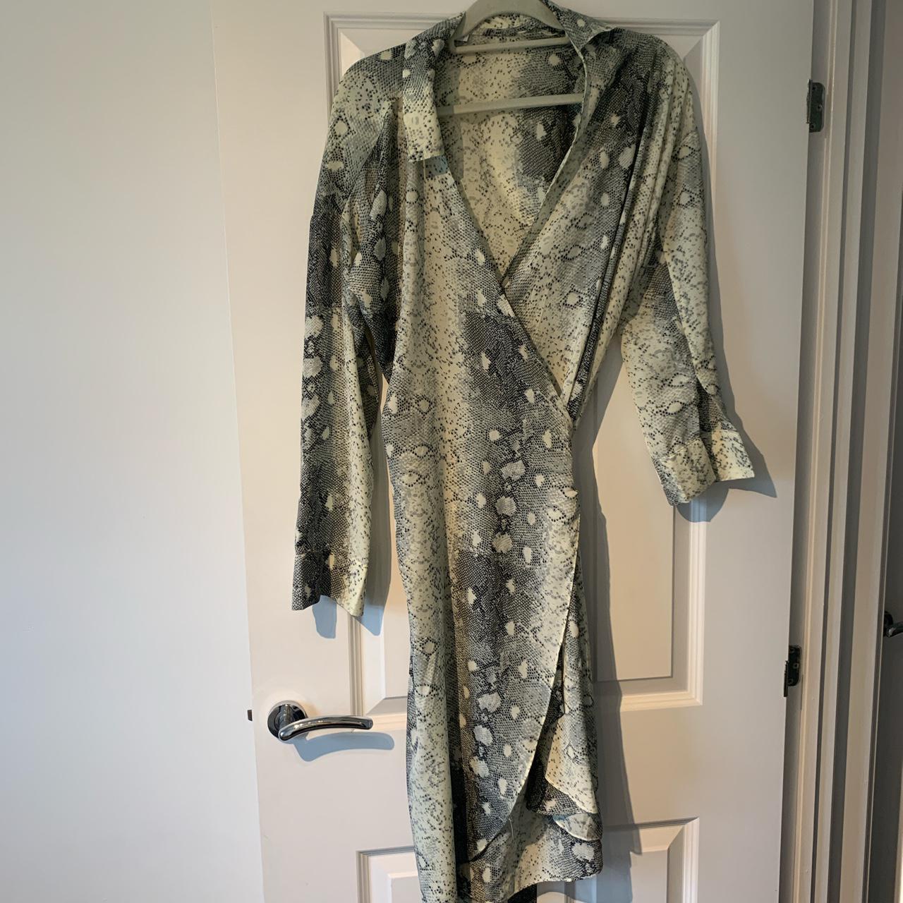 Snake deals wrap dress