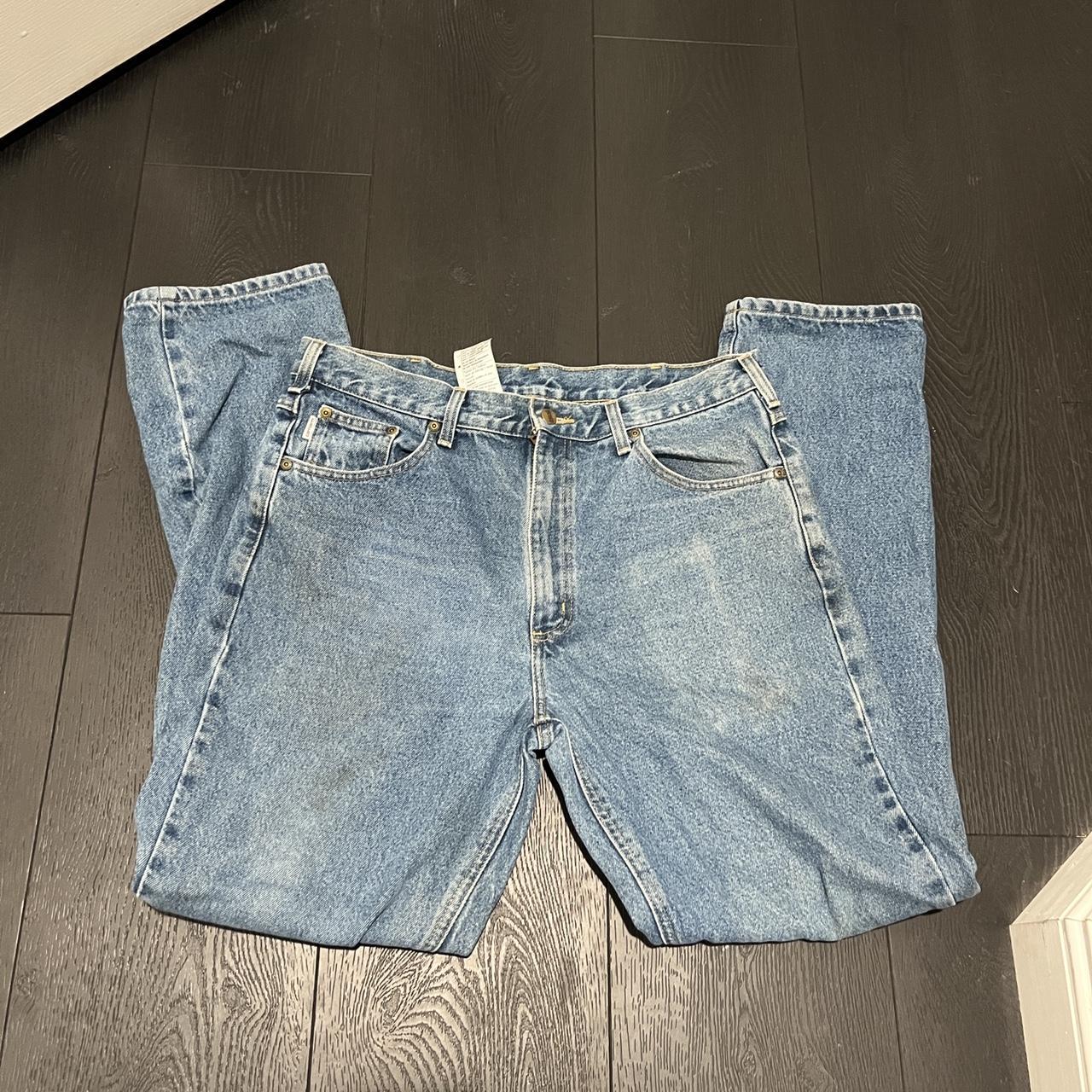 Carhartt jeans Flawing shown Size 36x34 - Depop