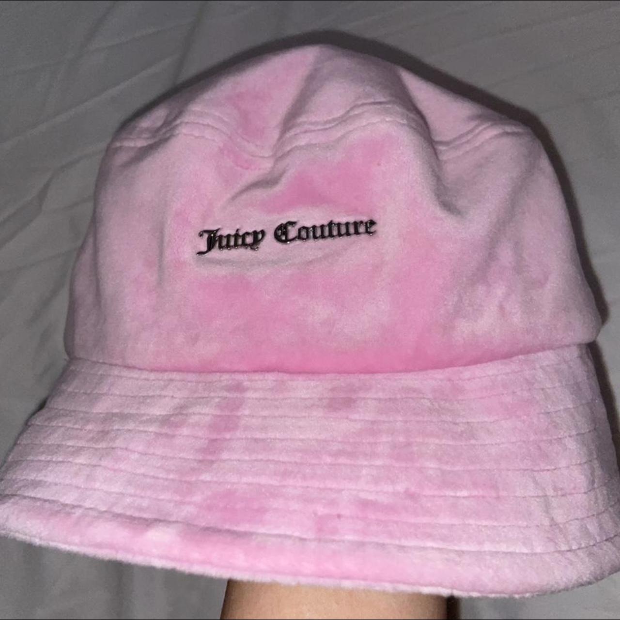 Pink juicy couture bucket hat worn but perfect... - Depop