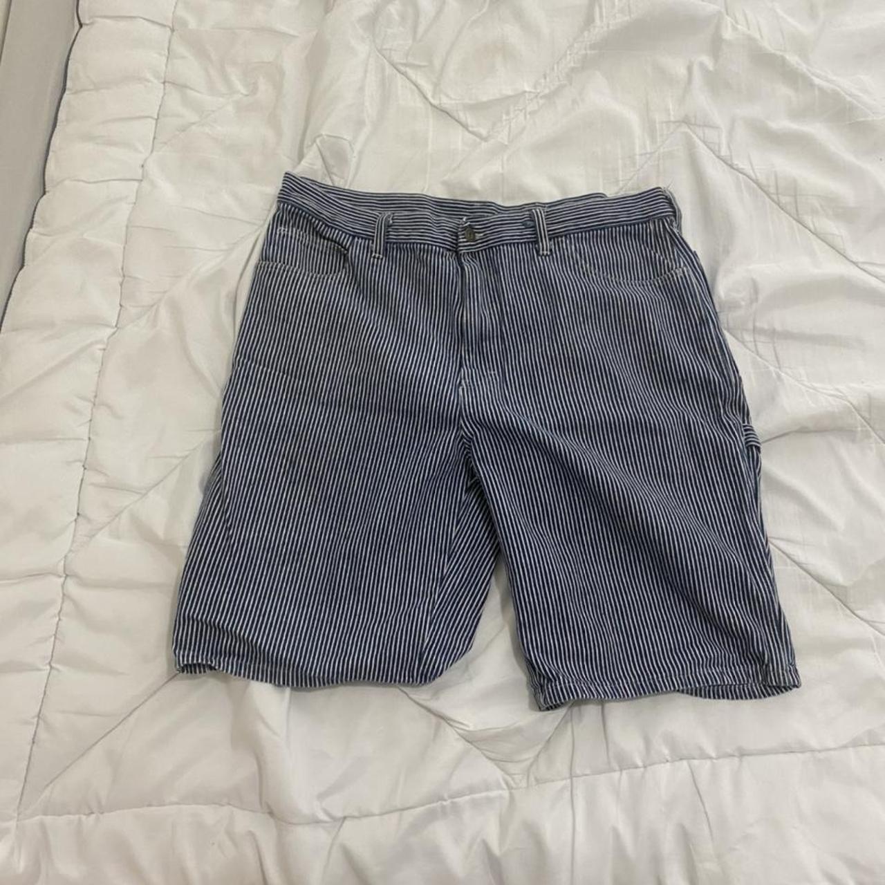 Pinstripe Dickies Cargo Shorts Sized 38 Great... - Depop