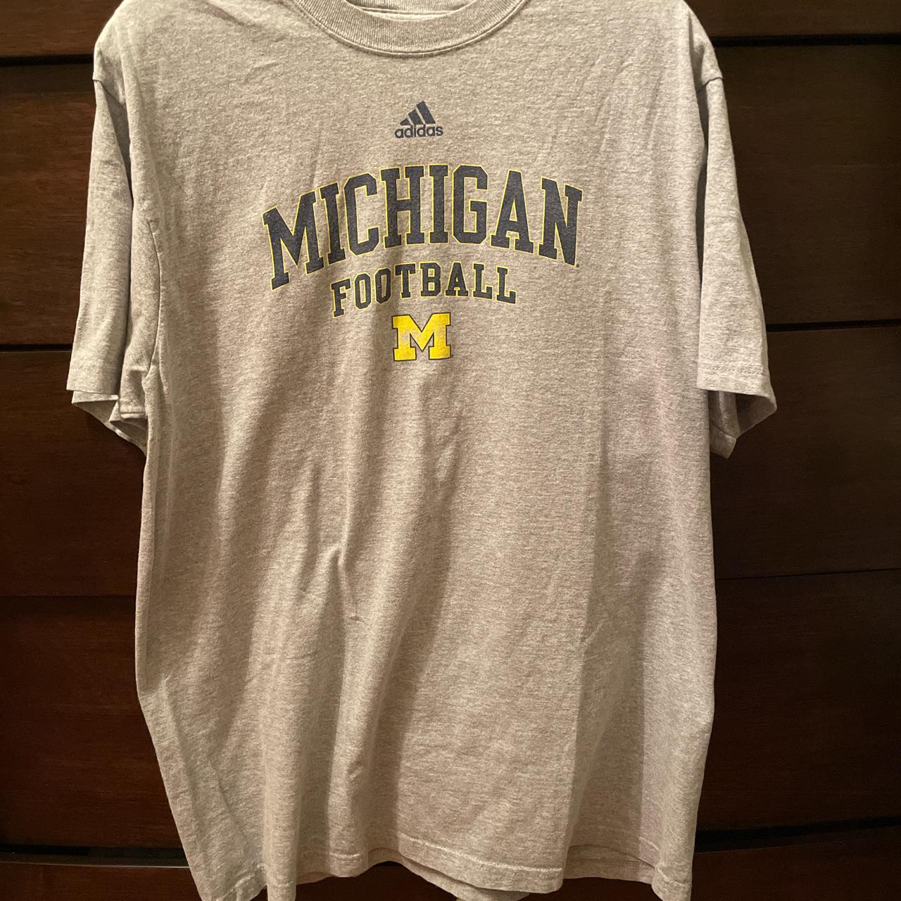 Michigan Football Adidas Shirt #michigan #football... - Depop