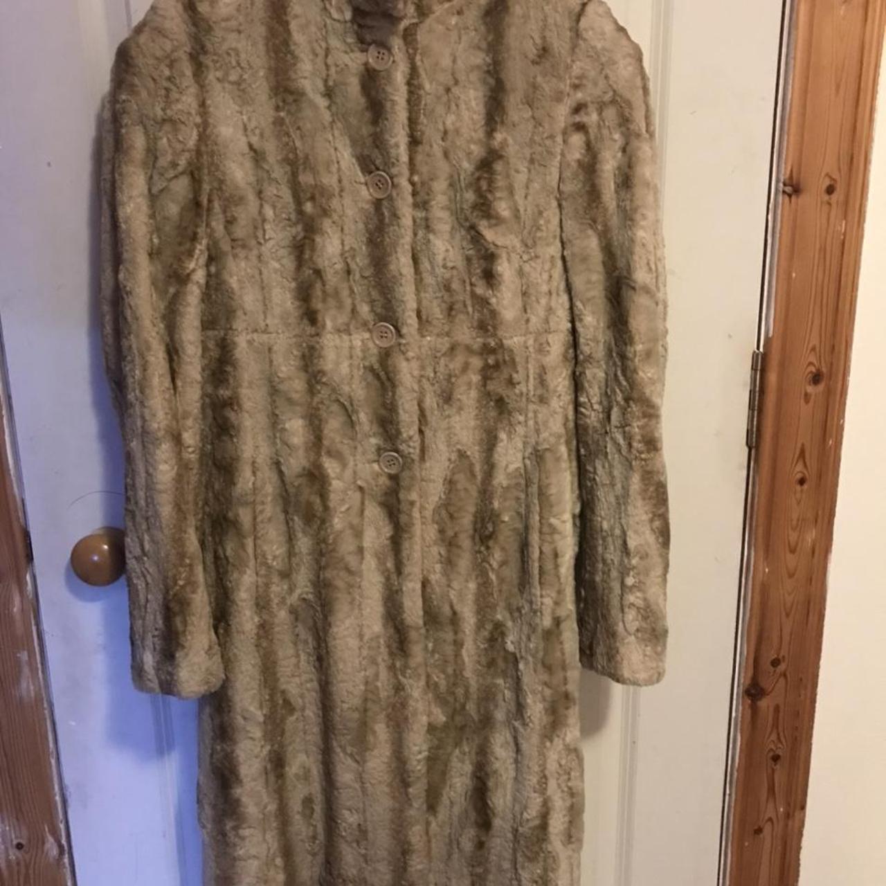 Karen millen faux hot sale fur leopard coat