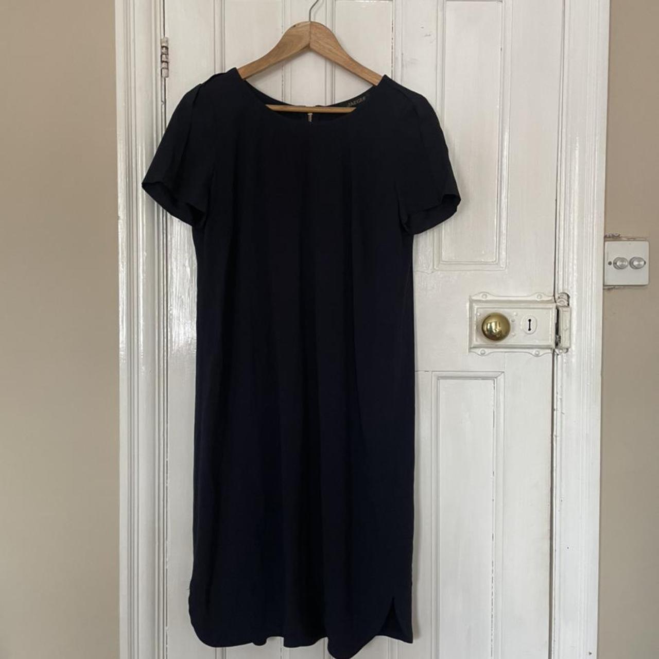 Jaeger Women's Navy Dress | Depop