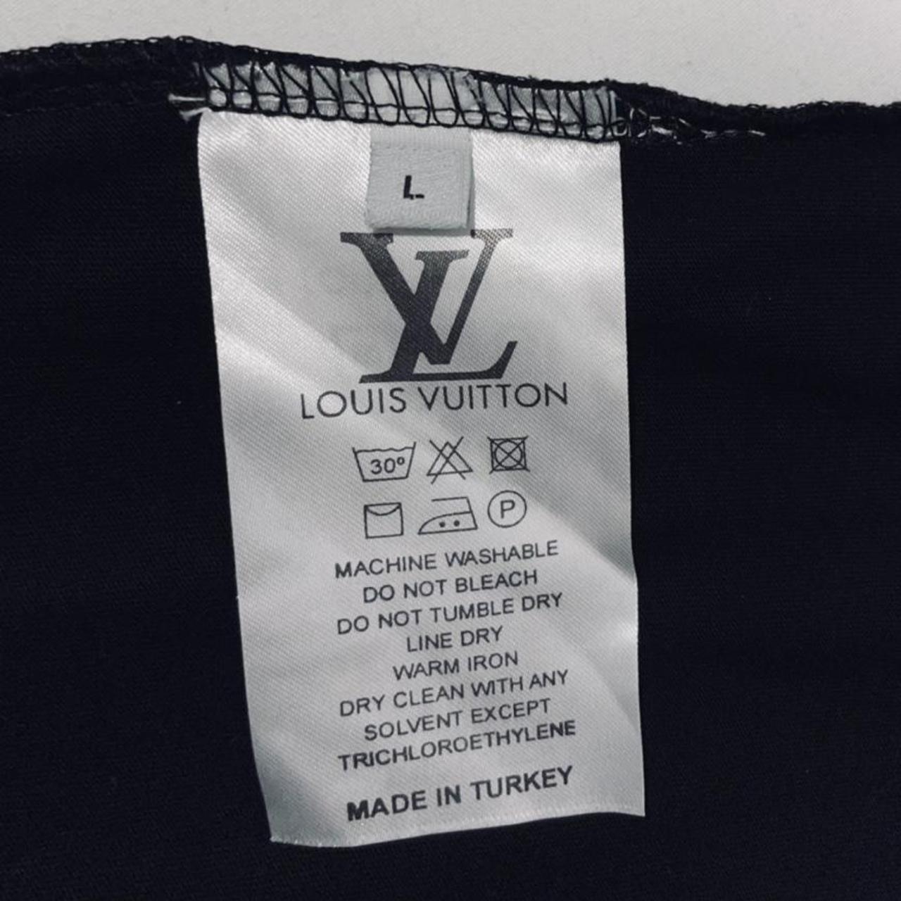Genuine Louis Vuitton Black Cotton Peace and Love - Depop