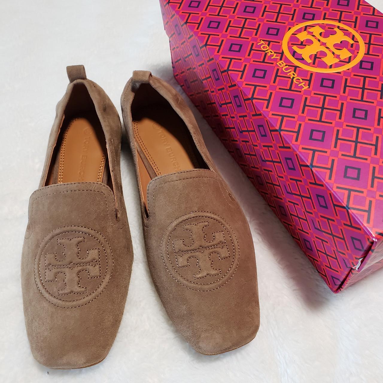 Tory Burch Women's Brown and Tan Loafers | Depop