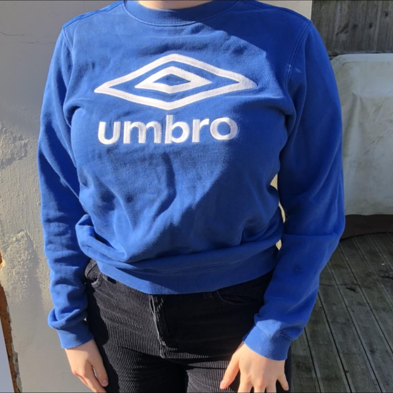 Mens Umbro Logo Print Trent Woven Track Top Long Sleeve Sports Training Shirt
