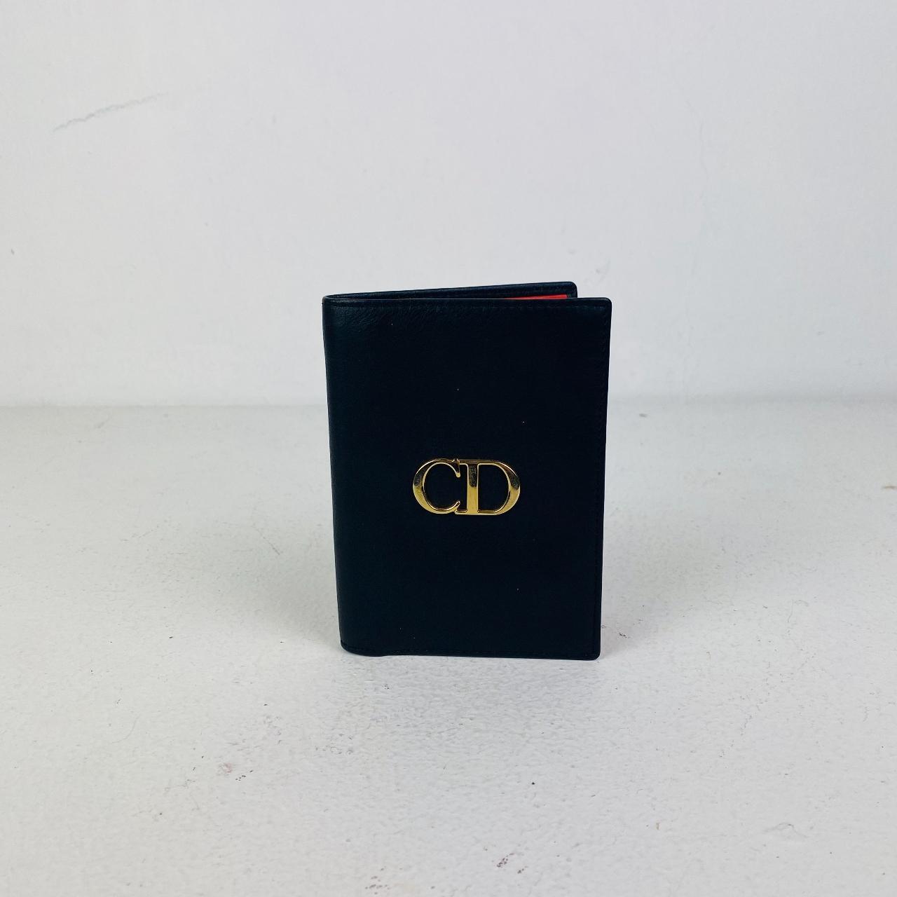 Christian Dior Women's Black and Red Walletpurses Depop