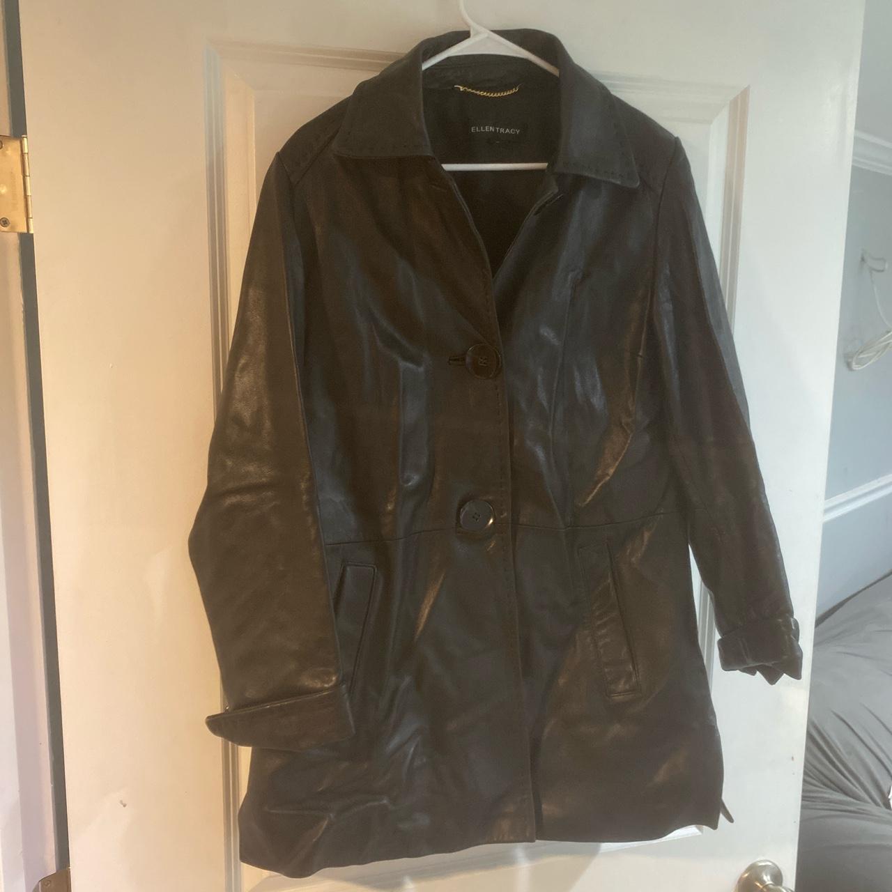 Ellen tracy outlet leather jacket