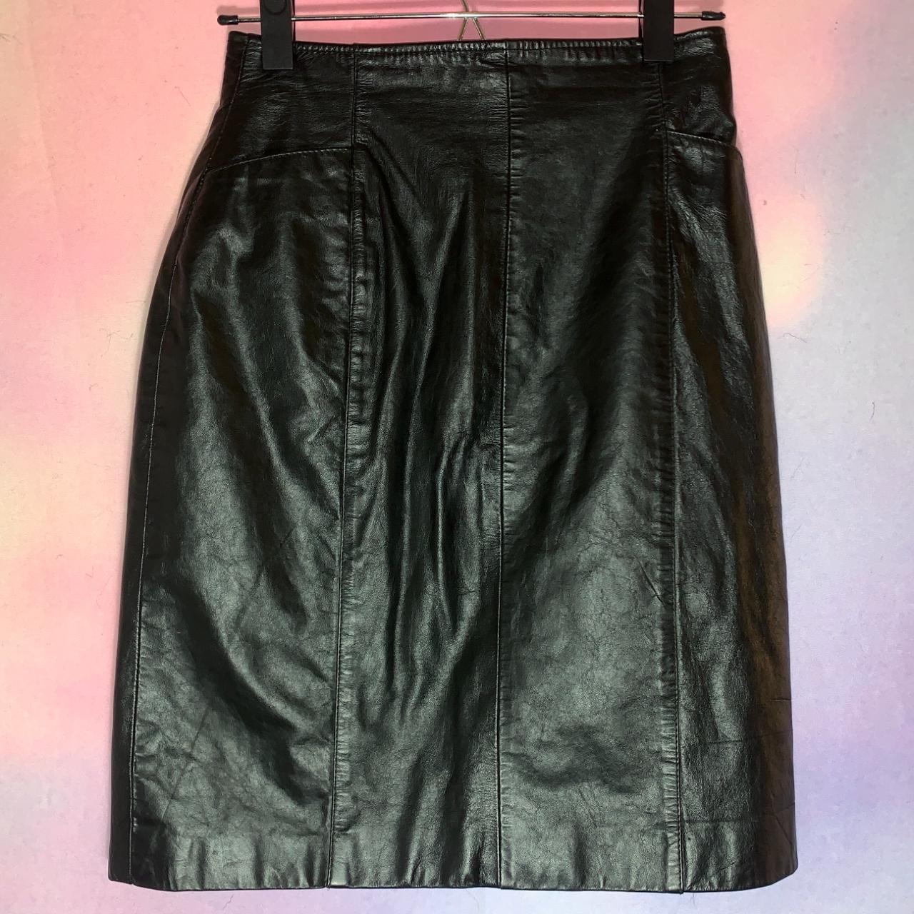 Wilson’s Leather Women's Black Skirt | Depop