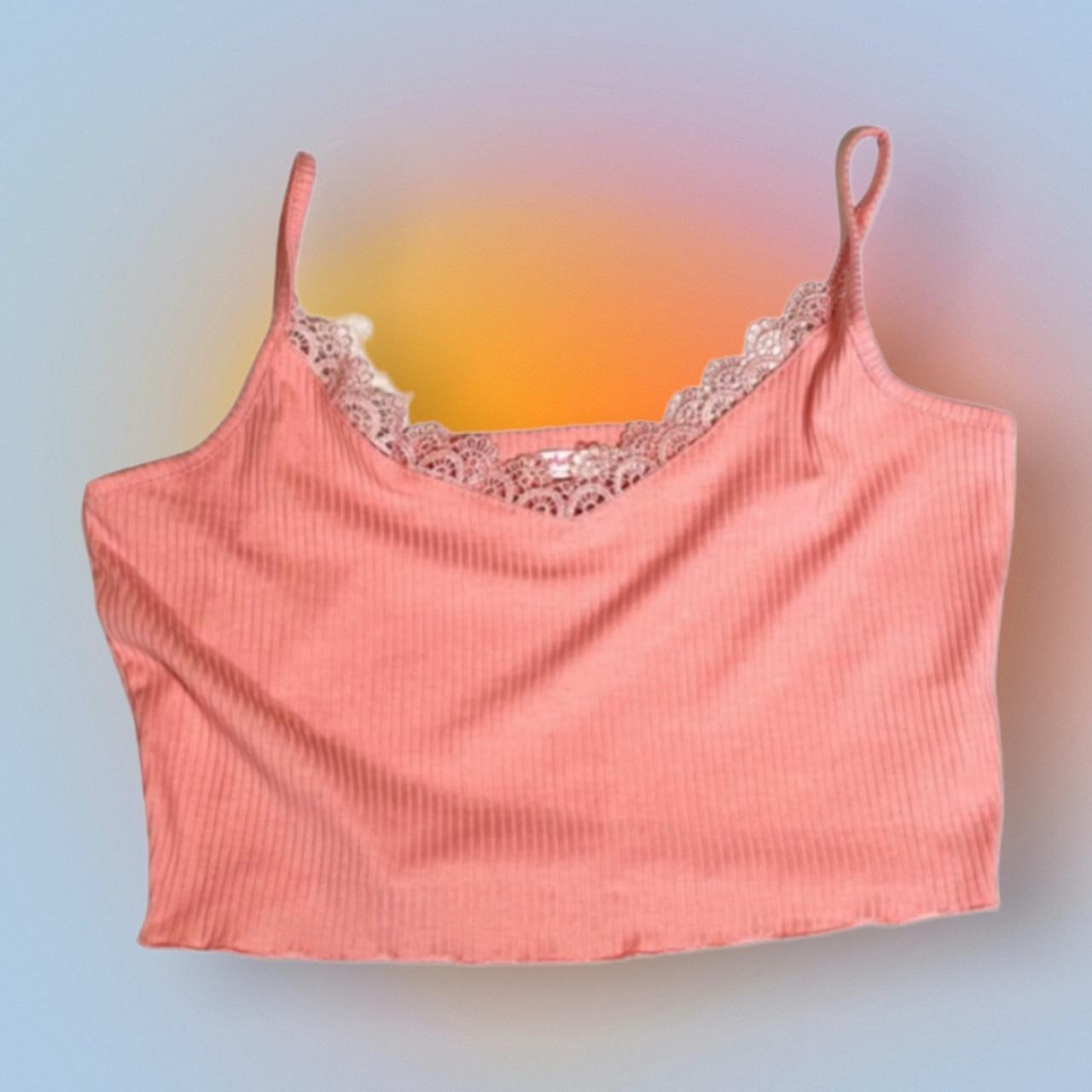 Romwe Women's Pink Crop-top