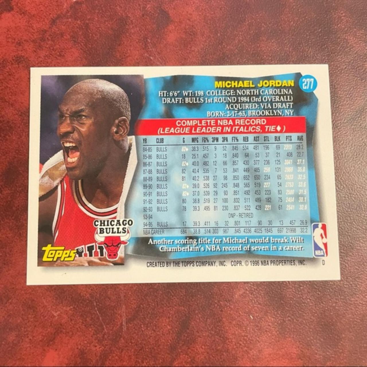 1996 topps michael jordan