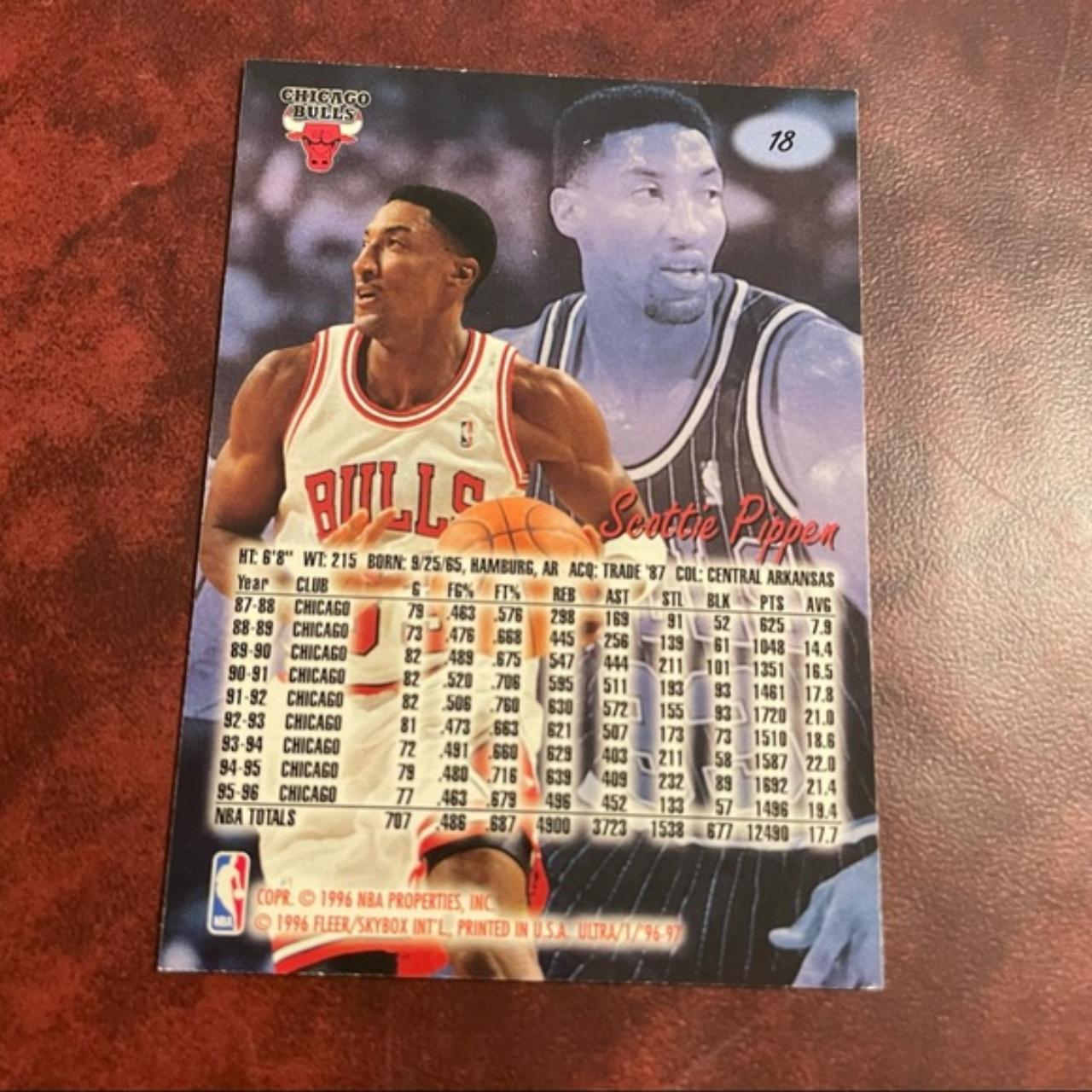 1996-97 Fleer Ultra Scottie Pippen Card... - Depop