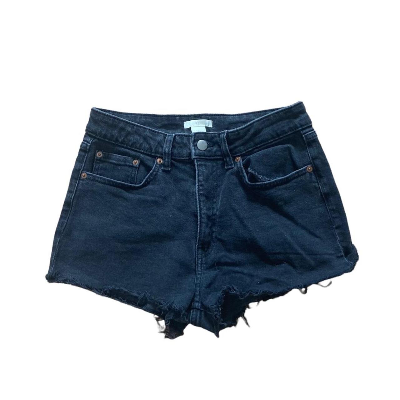 Grey denim booty shorts. Worn only a couple of times. Depop